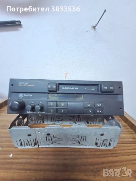 Vw Beta оригинален радиокасетофон за Vw Golf Mk2 & Jetta Mk2 ., снимка 1