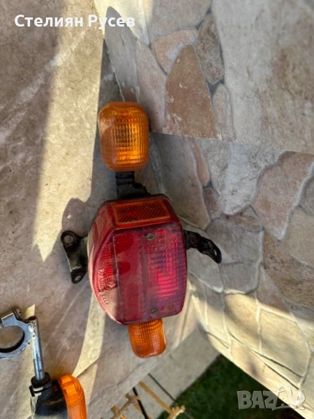 стоп с мигачи за мотор / мз цена 40 лв или 20,45 евро  за всичко от снимката   не знам от какъв мото, снимка 1