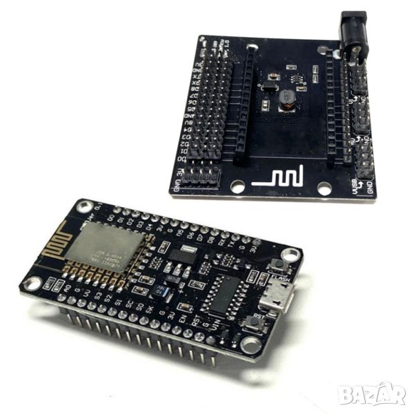 ESP8266 CH340 Serial Port NodeMcu V3+ESP8266 Wireless Serial Expansion Board, снимка 1