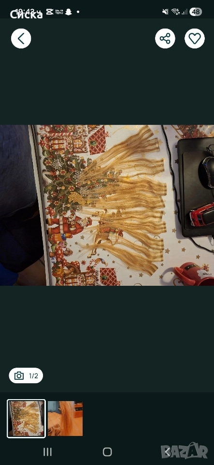 естествена коса , снимка 1