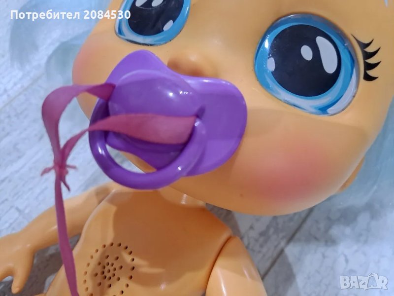 Кукла плачеща със сълзи и издаваща бебешки звуци IMC GRYBABIES SIDNEY , снимка 1