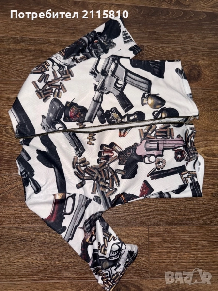 Блуза с цип джофра, снимка 1