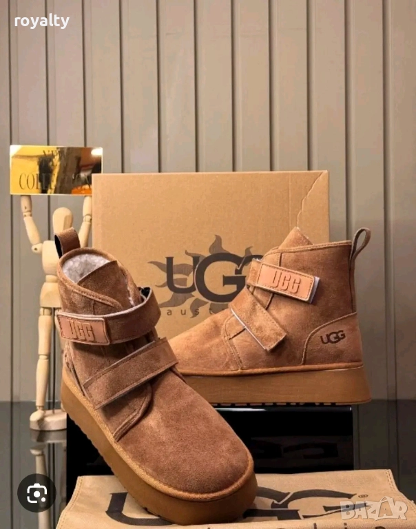 UGG Дамски Велурени Боти С Топла Подплата , снимка 1