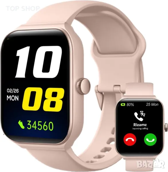 Смарт часовници RIZAMZ за жени - Alexa Вграден -1,95" TFT-LCD HD, снимка 1