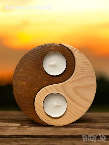 Свещник - “Ин и Ян”, снимка 1