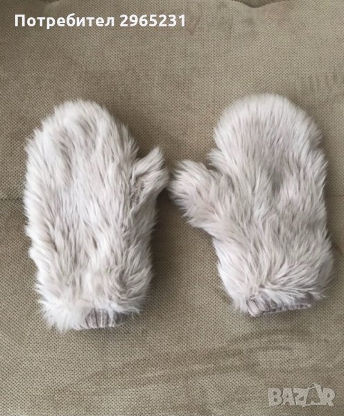 Пухени ръкавици бледо розово, снимка 1