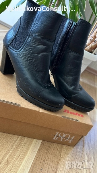 Дамски кожени боти - 40 номер, снимка 1