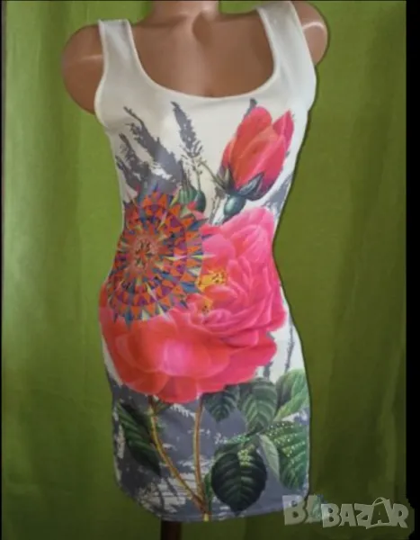  Desigual M,L,- Къса рокля с флорални мотиви , снимка 1