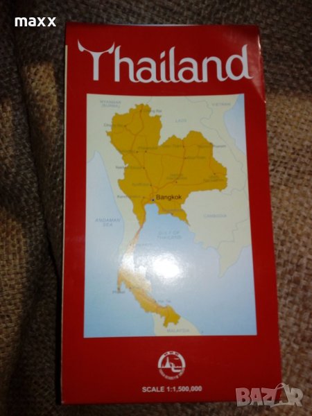 Карта Tailand scale 1 : 1,500,000, снимка 1