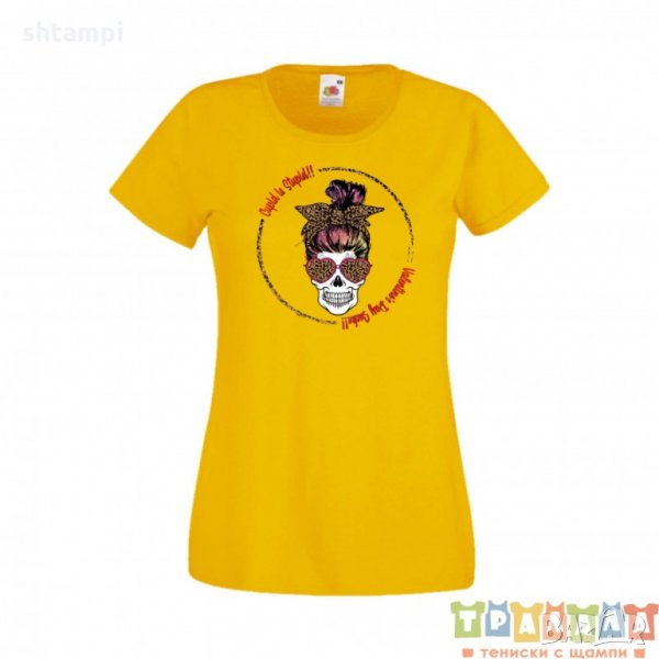 Дамска тениска Свети Валентин Valentines Day Skull Valentine's 10, снимка 1