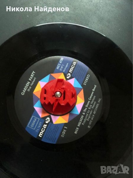 Адаптер за ГРАМОФОН 7" Сингли с лого AC/DC, снимка 1