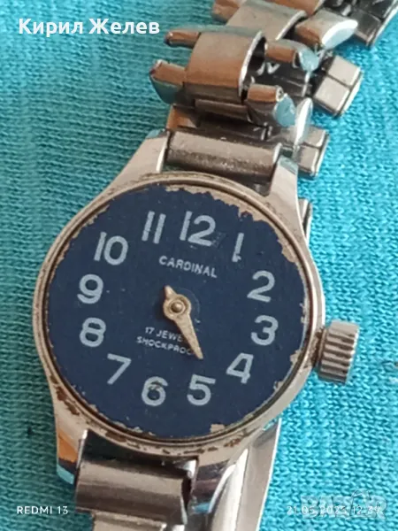 Стар механичен часовник дамски CARDINAL 17 камъка за ремонт части КОЛЕКЦИЯ 48057, снимка 1