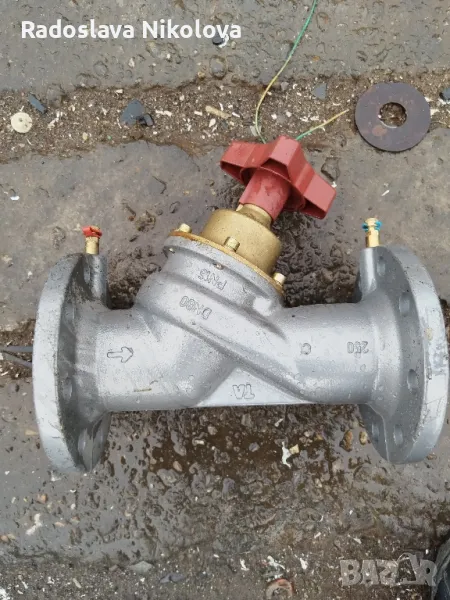 Баланс вентил на фланци  PN16. DN80 , снимка 1