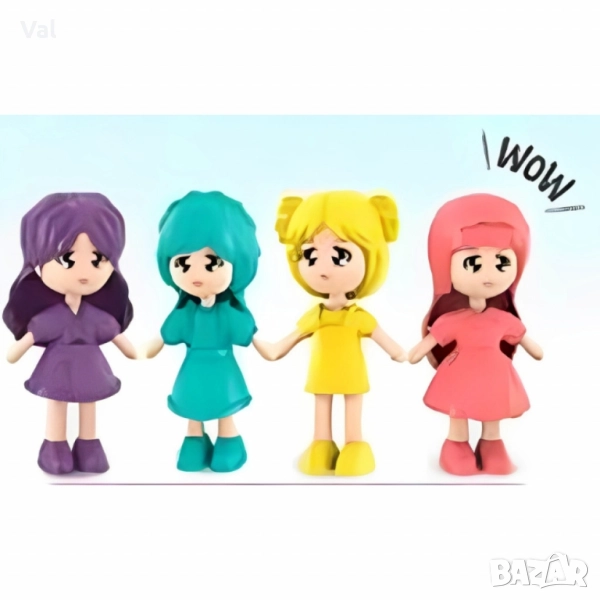 Къща с обзавеждане и кукли-69 части, снимка 1