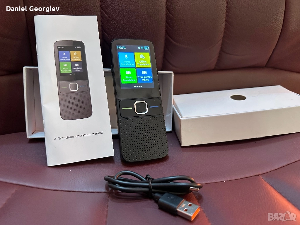 Чисто нов цифров преводач с изкуствен интелект, 138 езика, 8GB, снимка 1