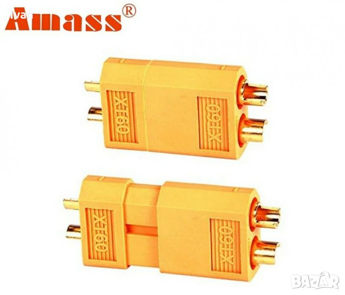 Конектори XT60 XT-60 мъжки и женски Bullet Connectors Plugs For RC Lipo Battery, снимка 1