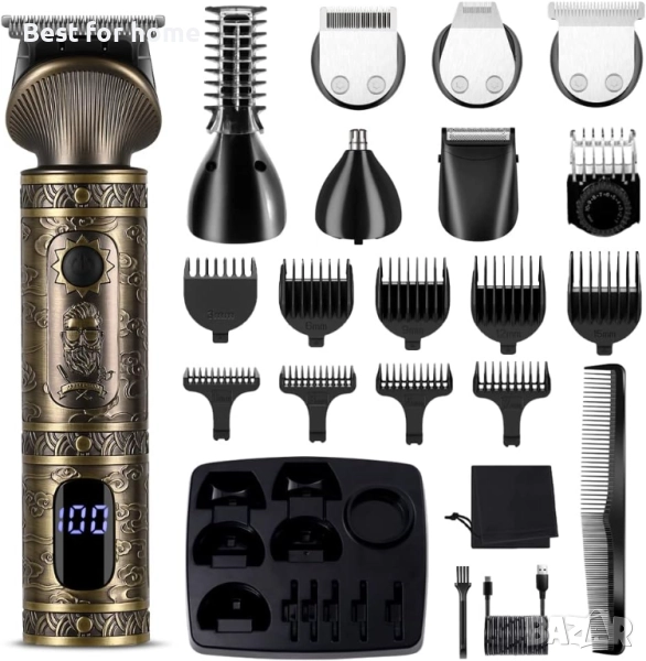 Машинка за подстригване Surker за мъже, комплект 7 в 1 с 9  гребена, снимка 1