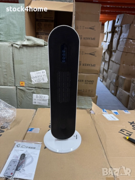 Вертикална керамична печка HotVex 2000W, Осцилация, Размери 23х23х64 см, снимка 1