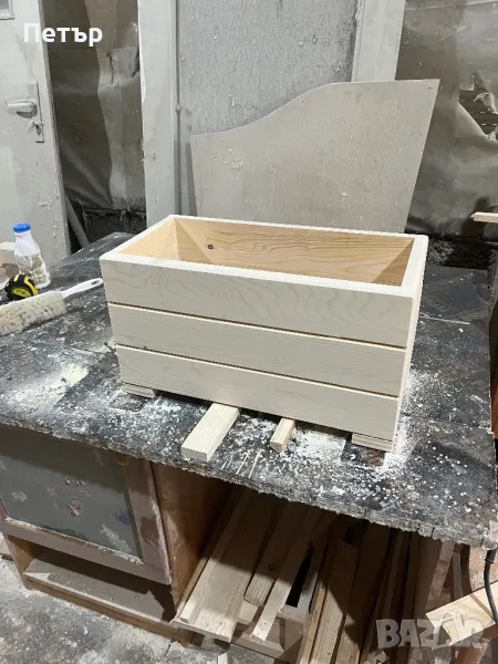 Дървени кашпи за цветя, снимка 1