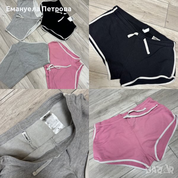 Дамски къси панталони New Yorker - розови/черни/сиви, снимка 1
