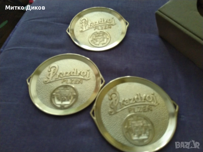 Метални подложки за бира Пилзен, снимка 1