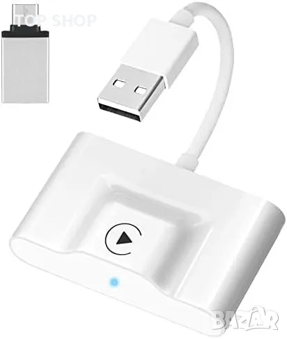 Нов Безжичен CarPlay адаптер Донгъл за ОЕМ автомобили от 2015 кола iPhone Айфон, снимка 1