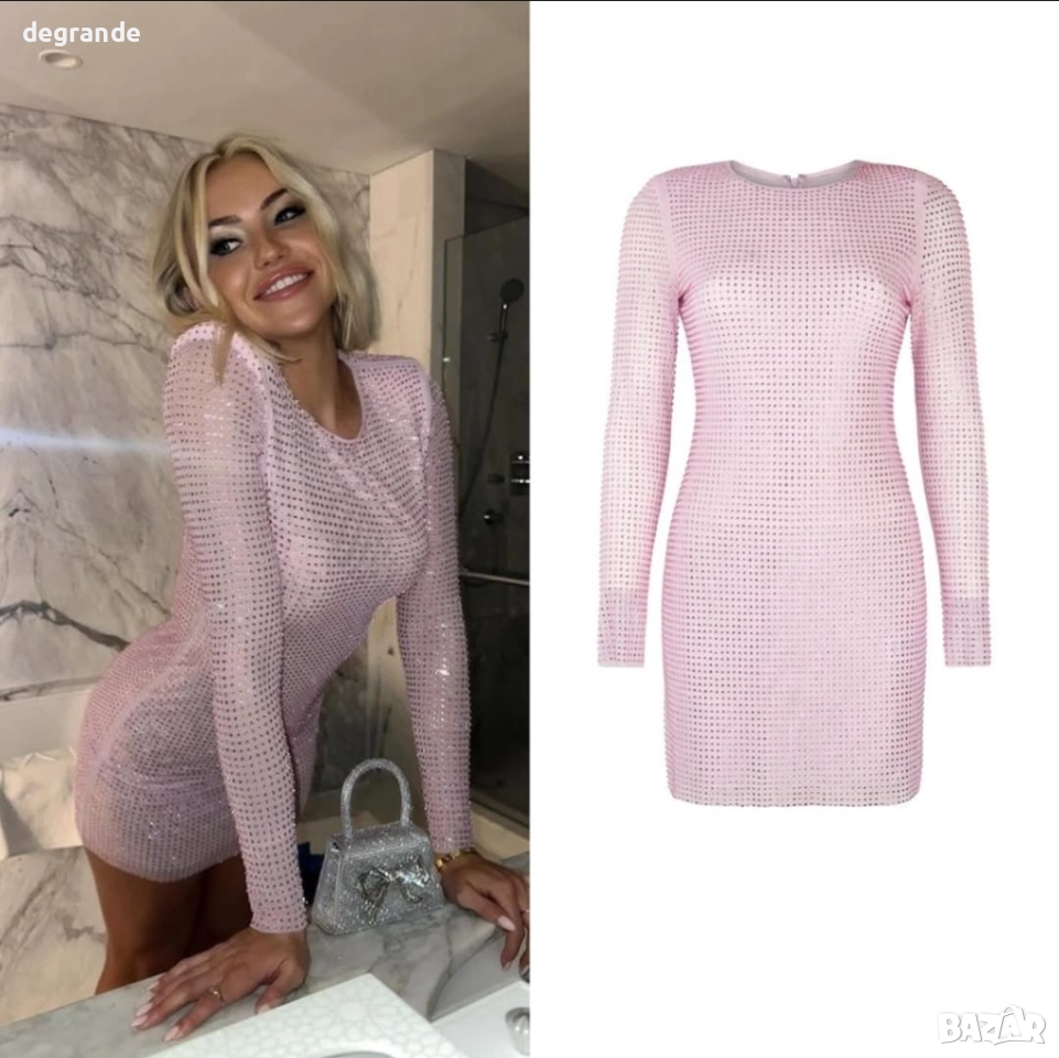 Дамска рокля с паети, снимка 1