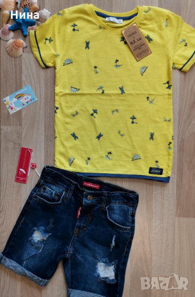 Тениска NK в жълто, снимка 1