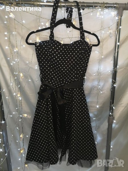 Намалена! Кокетна черна рокля с тюл, XL, снимка 1