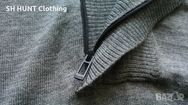 SELECTED Shine Zip Neck EXP 100% Merino Wool размер XL за лов риболов блуза 100% Мерино Вълна - 532, снимка 6 - Блузи - 42785117