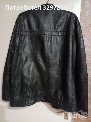 кожено яке от естествена мека кожа,голям размер, снимка 4 - Якета - 52680474