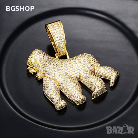 Vanilla Gorilla Hip Hop / Хип - Хоп колие - Gold, снимка 4 - Колиета, медальони, синджири - 32077615