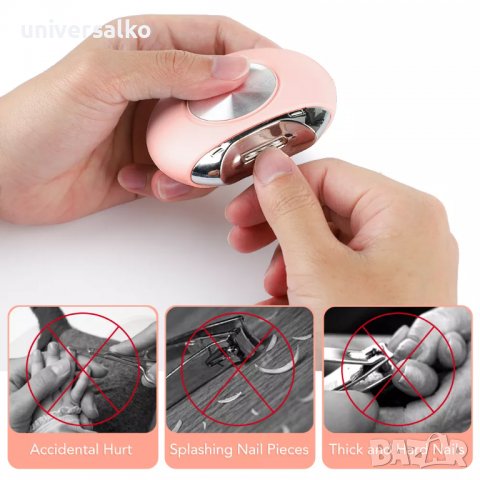 Електрическа нокторезачка за нокти, безопасна за бебе, пила за нокти, снимка 3 - Други - 39795628