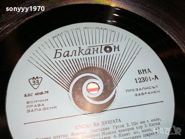 ПЕСНИ ЗА ДУШАТА ПЛОЧА 1206222153, снимка 15 - Грамофонни плочи - 37064666