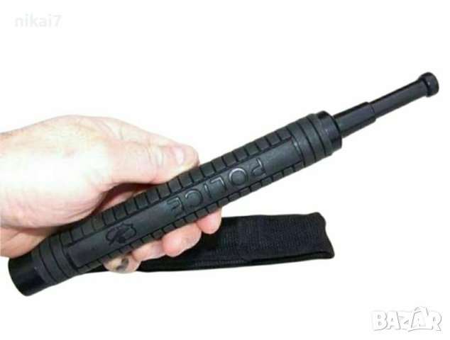 телескопична палка POLICE USING сгуваема+кальо за колан 65см 4части, снимка 8 - Ножове - 42062419