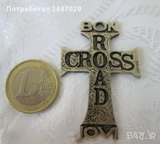  Джон Бон Джоуви, певец,  кръст кръстче, снимка 2 - Други ценни предмети - 29569911
