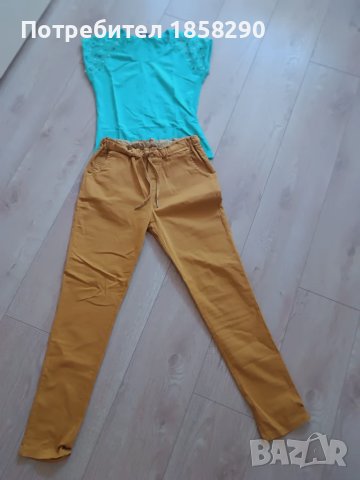 Дамски панталон и блузка, снимка 3 - Панталони - 50800171