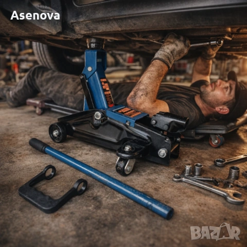 Технически характеристики на Хидравличен крик крокодил 3 тона - мобилен с колела Подробни параметри: