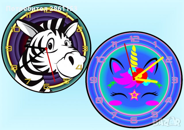 Стенни часовници за детска стая-забавни,с любим герой,със снимка , снимка 11 - Стенни часовници - 30626405