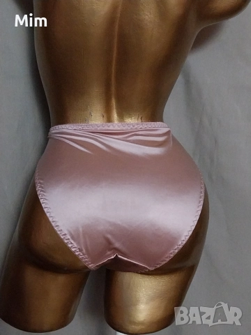 XL Розова, еластична, сатенена бикина , снимка 4 - Бельо - 52313779