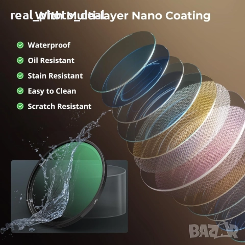 SMALLRIG 67mm Magnetic CPL - магниен филтър с кръгова поляризация - чисто нов, снимка 4 - Обективи и филтри - 52652144