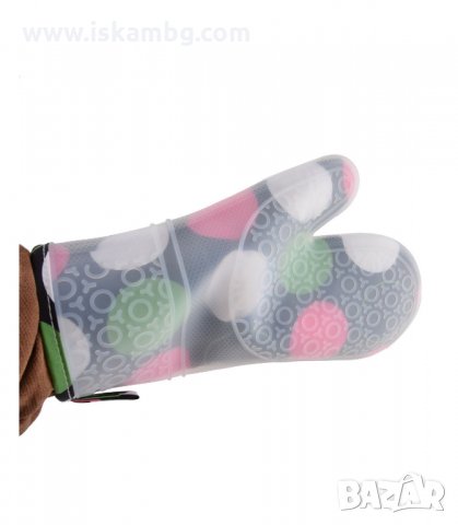 ГОТВАРСКА РЪКАВИЦА ОТ ТЕКСТИЛ СЪС СИЛИКОНОВО ПОКРИТИЕ - код 02888, снимка 6 - Аксесоари за кухня - 33910645