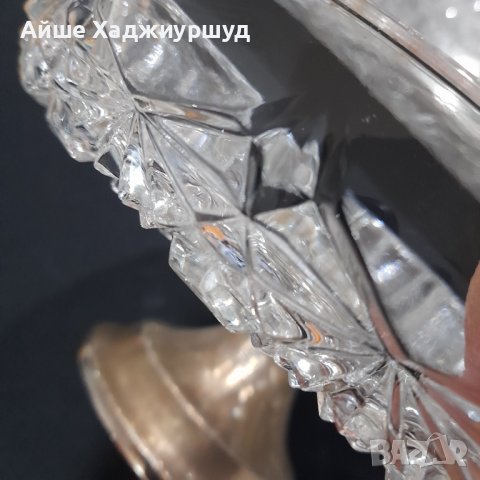 Стъклен поднос  за ядки, снимка 6 - Прибори за хранене, готвене и сервиране - 44481194