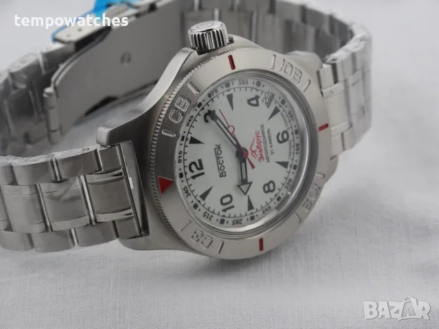 ВОСТОК АМФИБИЯ АВТОМАТИЧЕН-FULL LUME ref: 74090Б “ЕЛЬБРУС”, снимка 11 - Мъжки - 46699457