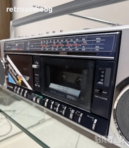 🔈Колекционерски ретро радиокасетофон SANYO M-W25K  - Boombox - профилактиран🔉, снимка 5 - Радиокасетофони, транзистори - 55767672