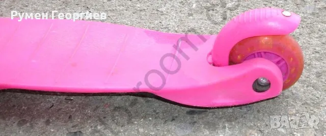 Употребявана детска тротинетка Ronny – розова, снимка 5 - Детски велосипеди, триколки и коли - 50027076