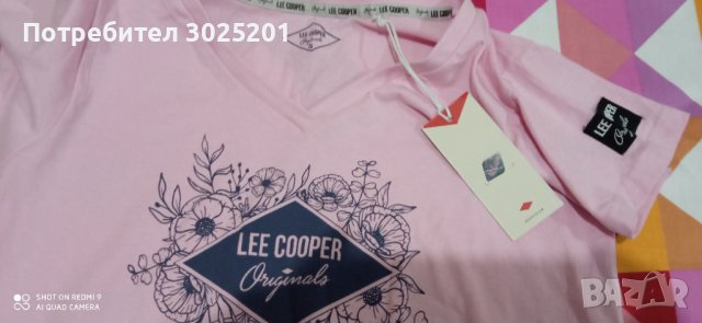 Нова Дамска  Тениска ЛИЙ КООПЕР  Оригинал в розово размер С, снимка 2 - Тениски - 42758149
