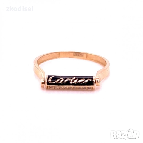 Златен дамски пръстен Cartier 1,52гр. размер:52 14кр. проба:585 модел:33741-4
