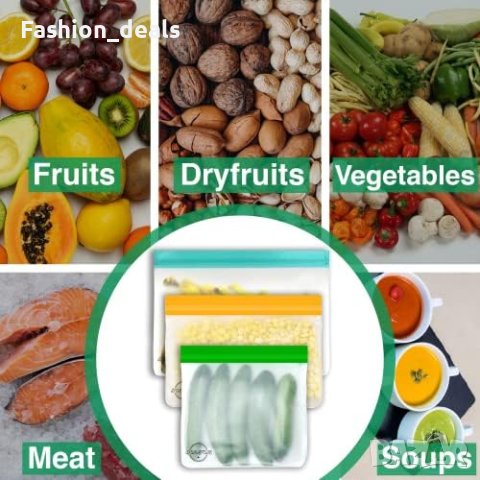 Нов комплект от 8 опаковки за фризер за многократна употреба Дом Съхранение, снимка 4 - Други стоки за дома - 42905126