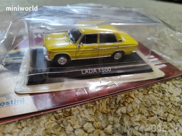 ВАЗ 2103 Лада 1500 1980 - мащаб 1:43 на DeAgostini моделът е нов в блистер, снимка 4 - Колекции - 51735816